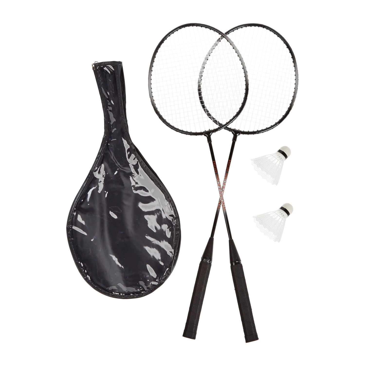 Relaxdays Badmintonset Metall mit Tragetasche 66 cm x 20 cm x 1 cm