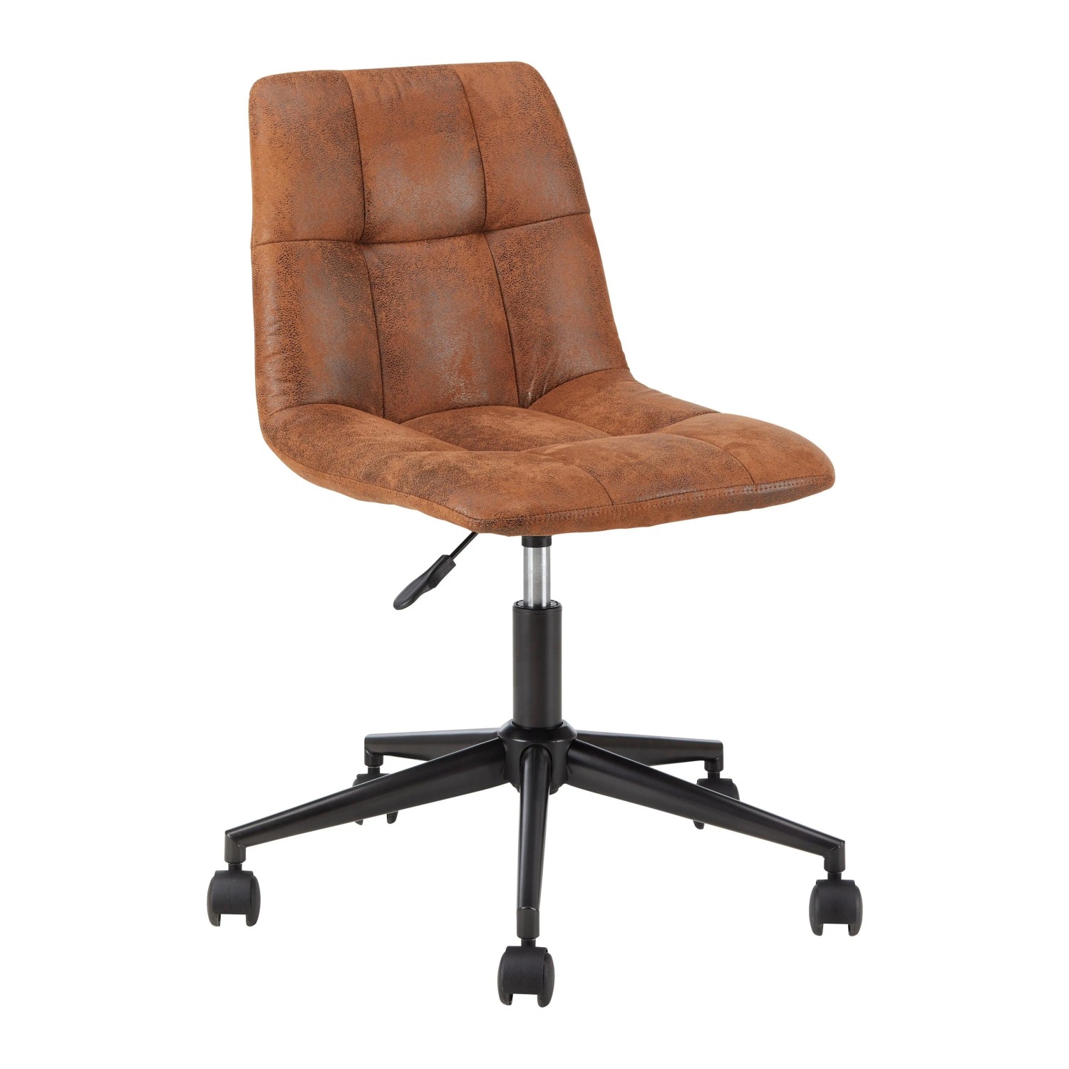 Bessagi Home Drehstuhl Clelie Braun Mikrofaser