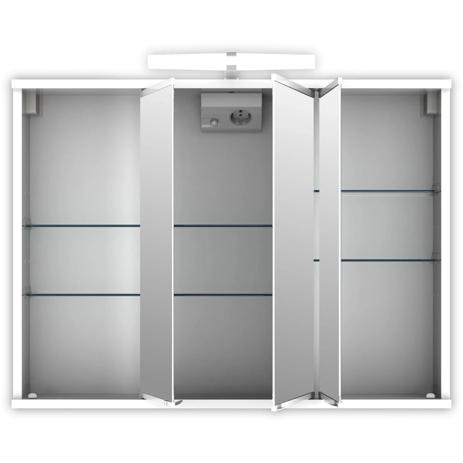 Forte Duschkabine Free Winkel – Verstellbar, Weiß, Für Duschwannen 80–100 Cm, Maße 185 Cm Hoch