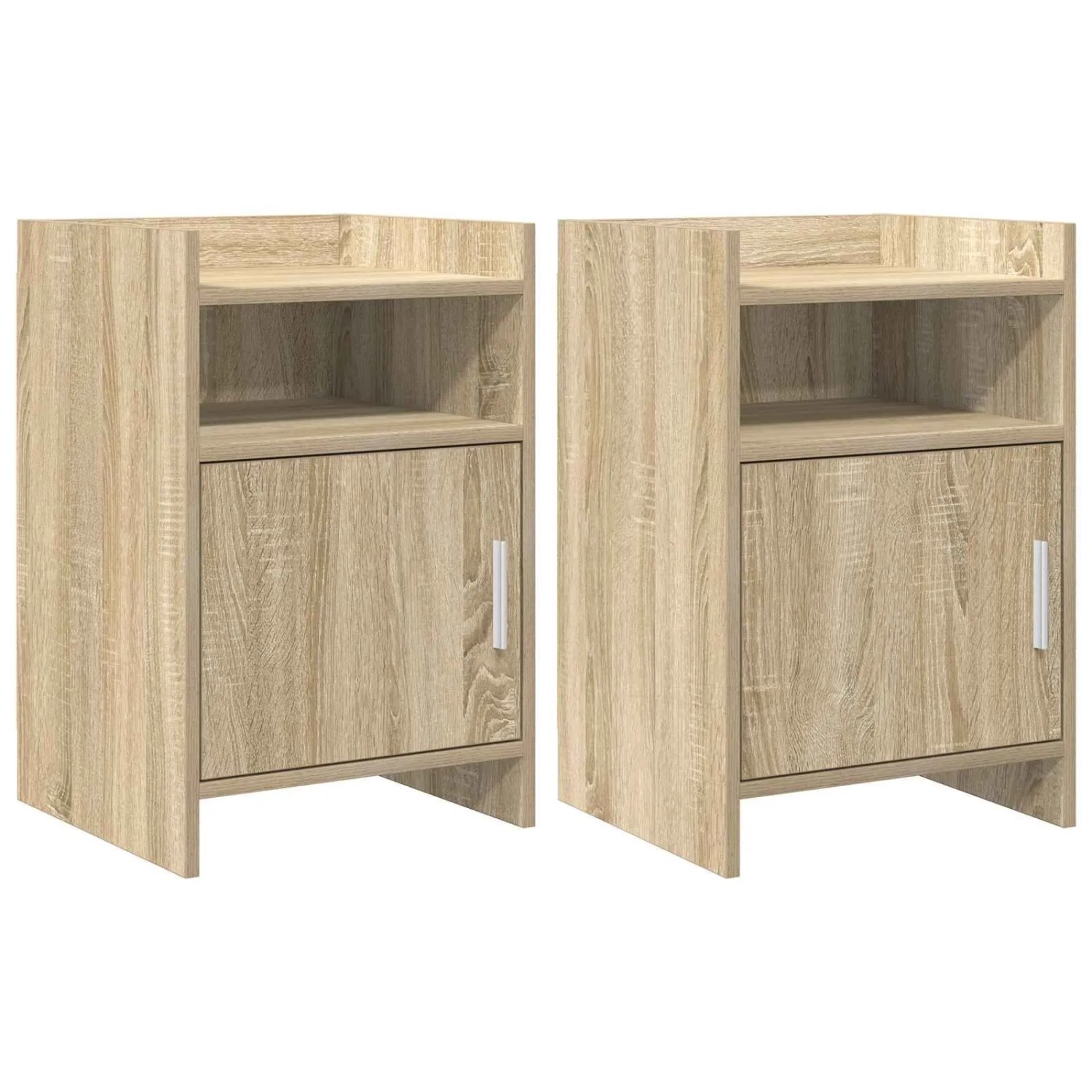 vidaXL Nachttische 2 Stk Sonoma-Eiche 40 x 36 x 60 cm Holzwerkstoff 8011040
