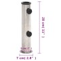 vidaXL Sonnenschirmständer für Ø38/48 mm Mast Silbern Edelstahl 4003375_5