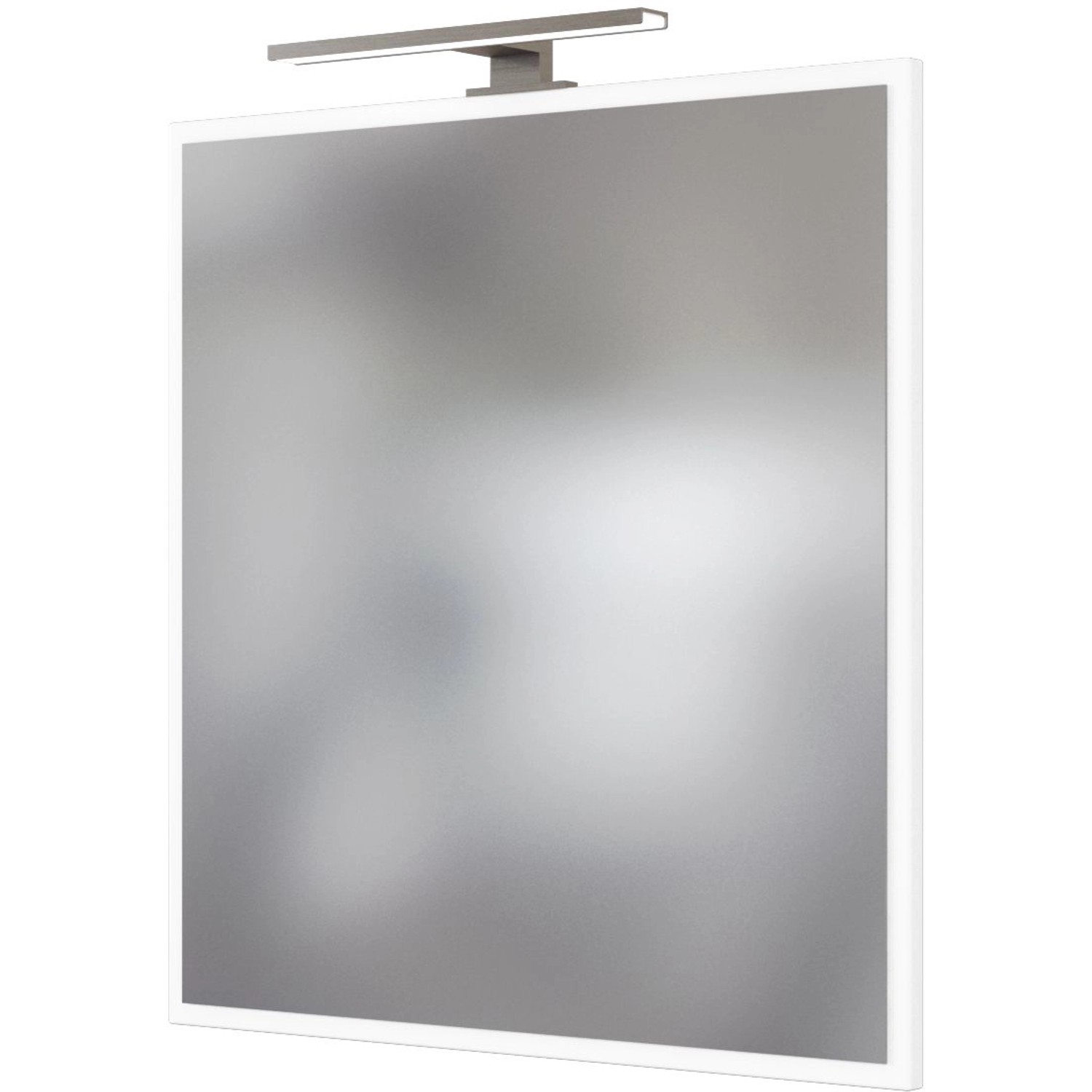 Held Möbel Monza Spiegelschrank, Teil des 2-tlg. Badmöbel-Sets, mit LED-Beleuchtung in Weiß.