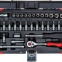Gedore Steckschlüssel-Satz R49003033, 33-teilig im Koffer mit Knarre, Einsätzen und Bits.