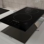 Respekta Domino-Induktionskochfeld Ben, 29 cm, mit zwei Kochzonen und Touch Control. Glaskeramik, schwarz.