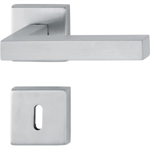 AnsaPro Thelon Rosettengarnitur, Edelstahl matt, für Zimmertüren.