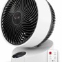 Weißer Vornado Tischventilator X4-Life Pinguin DX mit Fernbedienung.