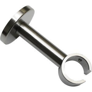 Gardinia Deckenträger Windsor, Edelstahl-Optik, für Gardinenstangen mit Ø 25 mm.