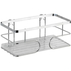 Wenko Wandablage Premium, 24x10 cm, Edelstahl glänzend, für Bad und WC.