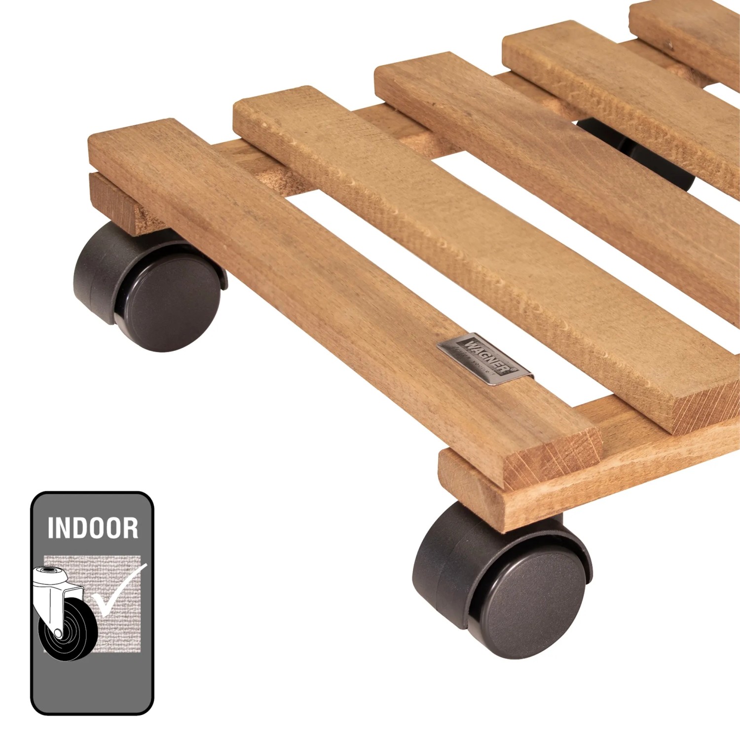 Wagner Multi Roller GH0631 Rolluntersetzer aus Palisanderholz mit 4 Doppelrollen.