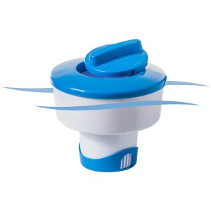 Summer Fun Chlordosierschwimmer für 200g Tabletten, blau-weißer Dosierschwimmer.
