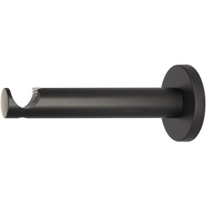 Schwarze Mydeco Gardinenstangen-Halterung Function für Ø 2 cm Stangen, 12 cm Wandabstand.