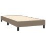 Boxspringbett-Rahmen, taupefarbener Stoffbezug, ohne Matratze, 90x190 cm. Bett aus der Kategorie Betten.