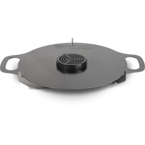 Petromax Einsatz für Atago Grillplatte: Stahl-Einsatz mit Grillrost für Grillutensilien.