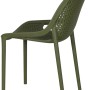 Siena Garden Stapelsessel District in Olive: Gartenstuhl aus robustem, recycelbarem Material.