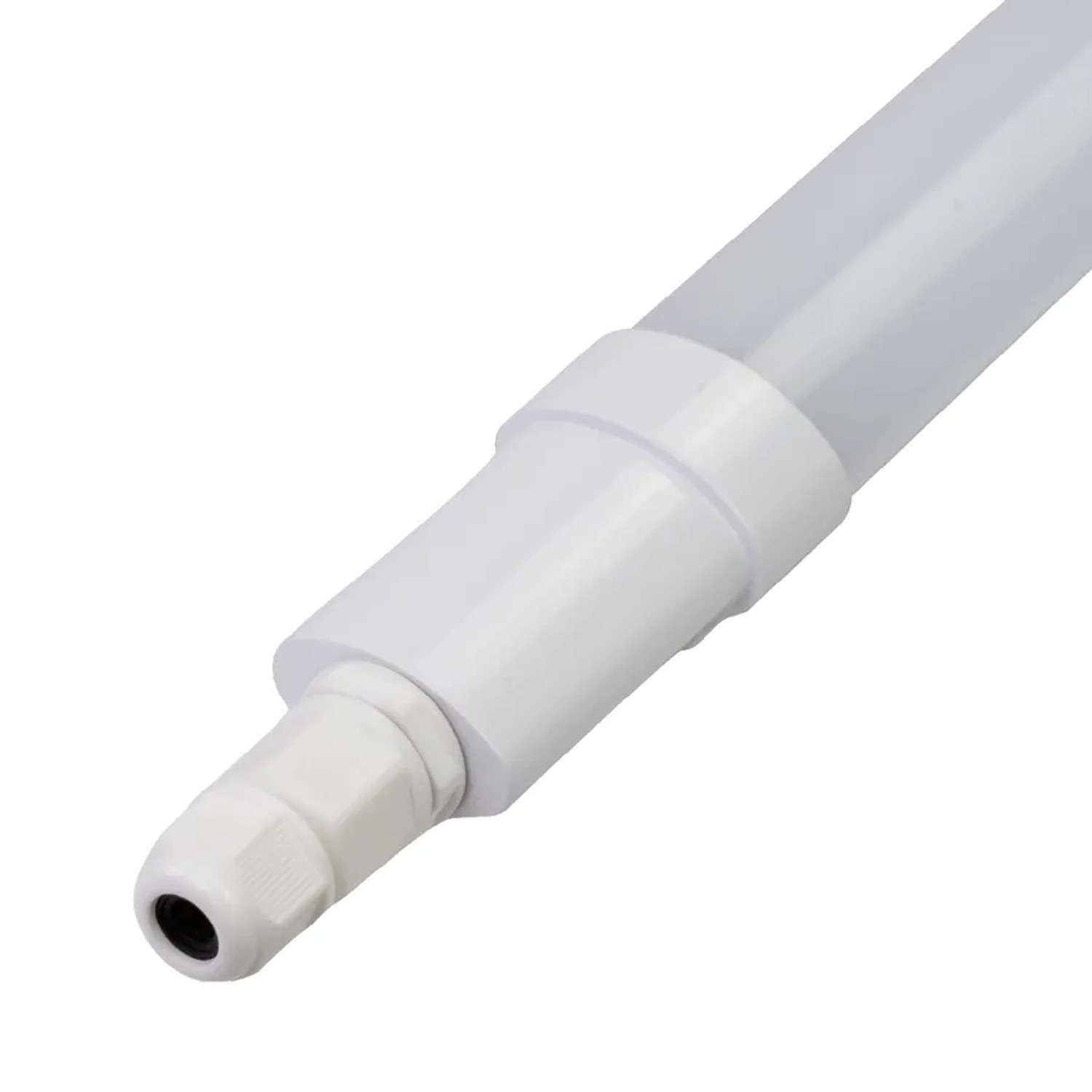 LUXULA LED Feuchtraumleuchte 9W 4000K Neutralweiß 990lm Quick Connector Wannenleuchte 60cm Weiß IP65 IK08 Kellerlampe