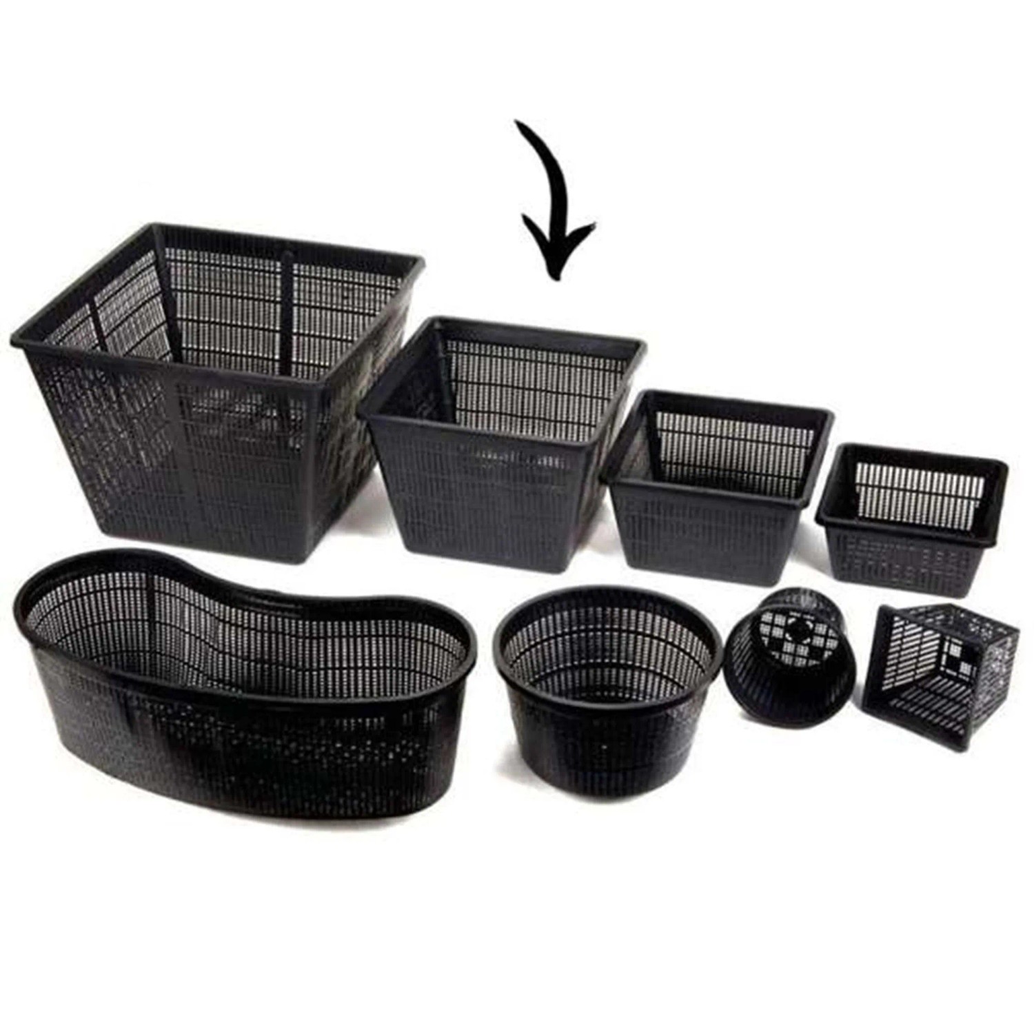 Vdvelde Teichkorb   5 Stück   28x28 Cm   Robuste Körbe Für Wasserpflanzen_2