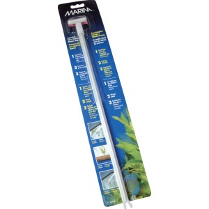 Marina Scheibenreiniger 4-fach, 45,5 cm, mit Rasierklinge zum Reinigen von Aquarienscheiben.