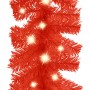Rote LED Weihnachtsgirlande, 5m, festliche Deko für Innen & Außen.