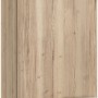 Optifit Oberschrank Erik290 in Wildeiche, 50 cm breit. Küchen-Hängeschrank mit Tür und Edelstahlgriff.