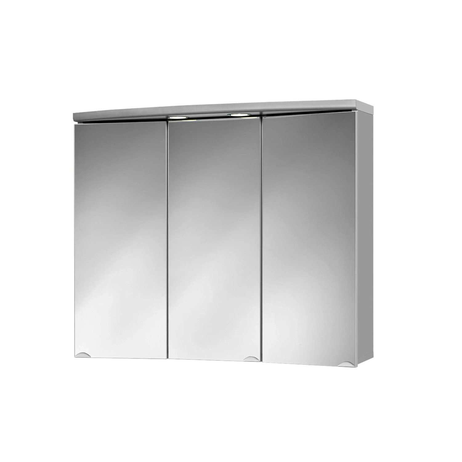 Sieper Spiegelschrank Ancona 83 cm x 69 cm Alufarben Hochglanz