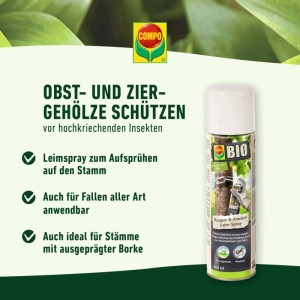 Compo Bio Raupen- & Ameisen Leimspray 400ml zur biologischen Schädlingsbekämpfung.