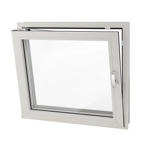 Weißes Roro Kunststofffenster, 100x80 cm, DIN links, Dreh-Kipp-Funktion.