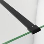 Schwarze Stabilisierungsstange (90cm) für Duschwand aus Glas (6-8mm).