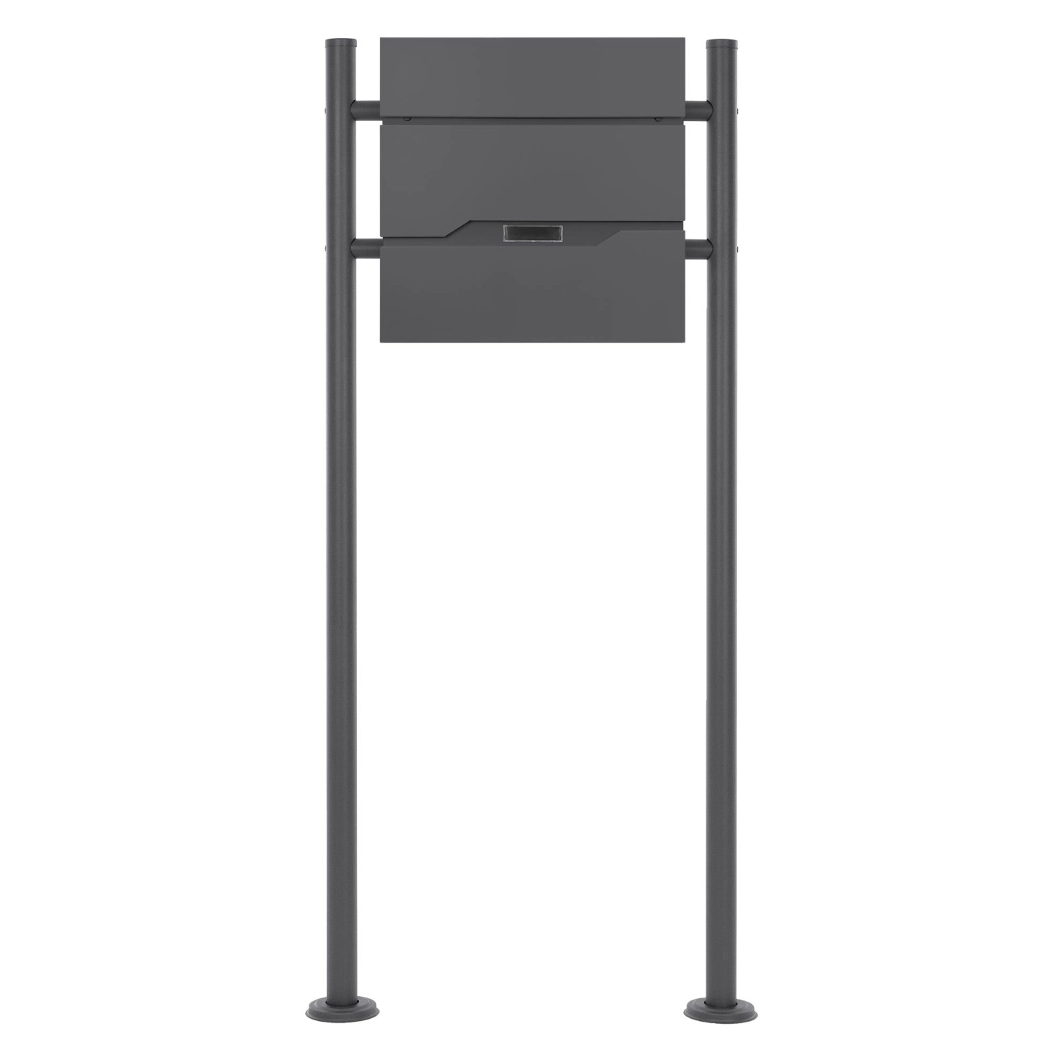ML-Design Standbriefkasten Anthrazit mit Zeitungsfach Ständer Anthrazit 120 günstig online kaufen