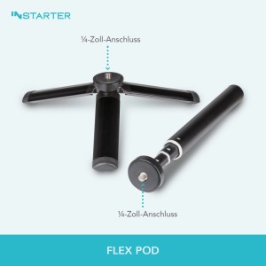 Instarter Flexpod 70 Tischstativ Mini Stativ Teleskoparm Selfiestick Kamera