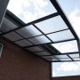Home Deluxe Terrassenüberdachung Solis Deluxe in Anthrazit mit Polycarbonatplatten.
