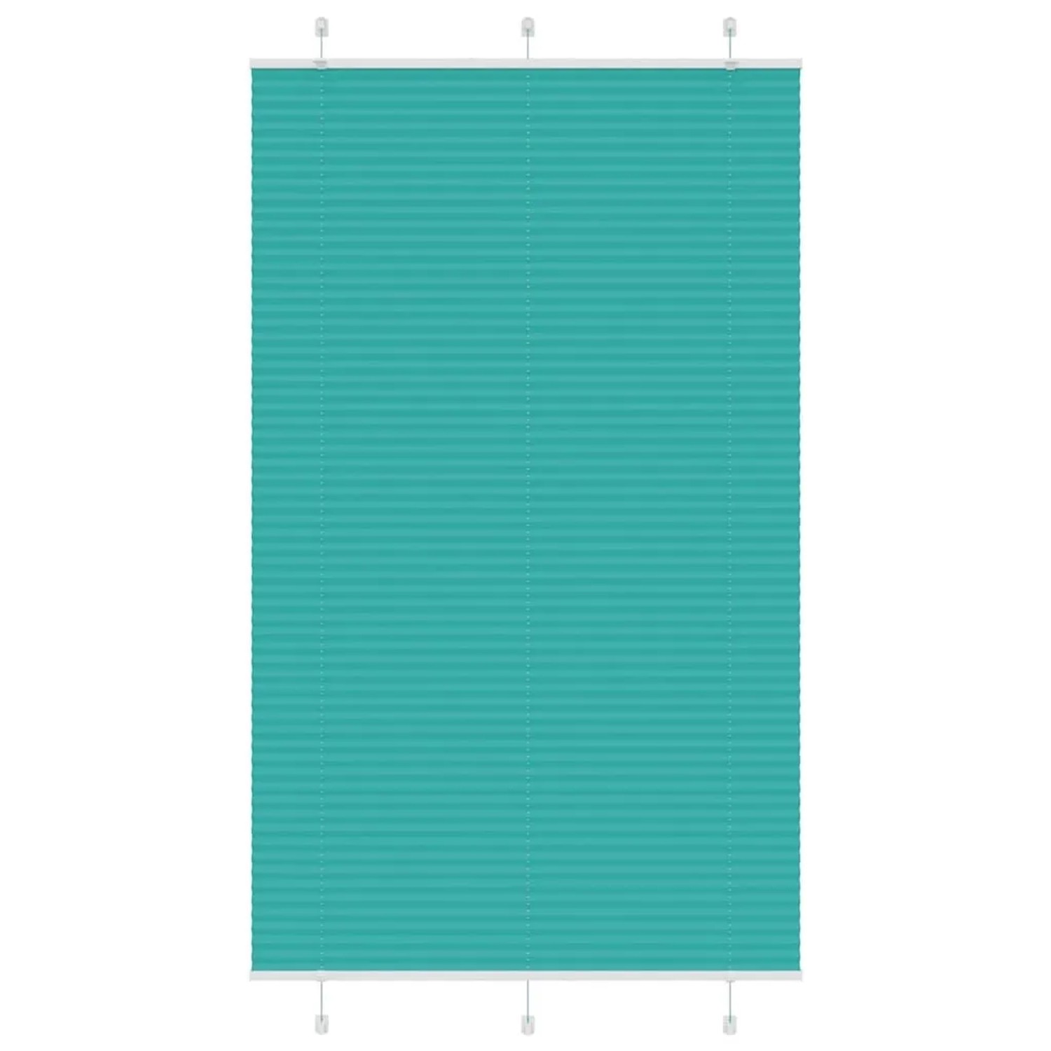 vidaXL Plissee Petrolgrün 120x200 cm Stoffbreite 119,4 cm Polyester 4015419 günstig online kaufen