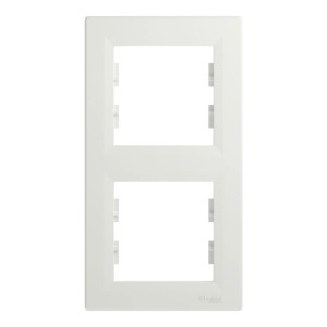 Schneider Electric ASFORA 2-Fach Rahmen Vertikal Weiss EPH5810221D