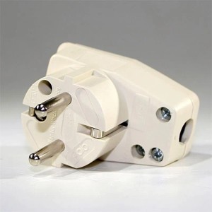 world-trading-net Schutzkontakt-Winkelstecker mit Schalter 230V 16A