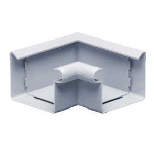 Inefa Rinnenwinkel 90 Grad Inneneck, grau, für Kastenrinne NW 68 zur Dachentwässerung.