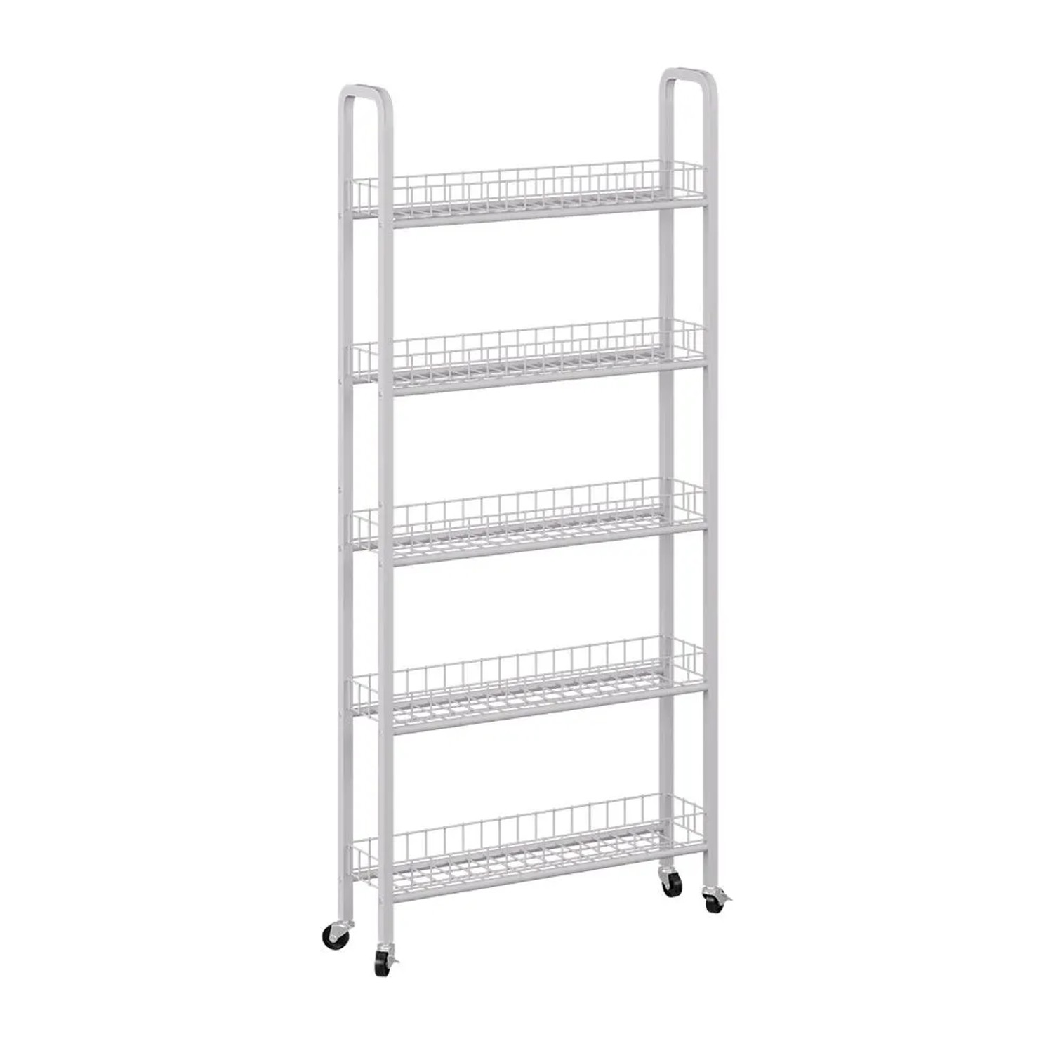 Vicco Rollregal Rolivo Weiß 58 x 130 mit 5 Fächern Art Nr 58305