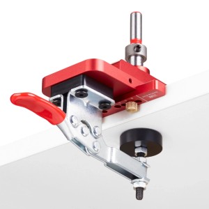 SOTECH ALU Präzisions Bohrschablone BS-35-T48 mit Forstnerbohrer Ø35 mm für T48 Topfscharniere mit Bohrabstand 48 mm