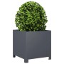vidaXL Pflanzkübel Anthrazit 40x40x40 Stahl 851203_3