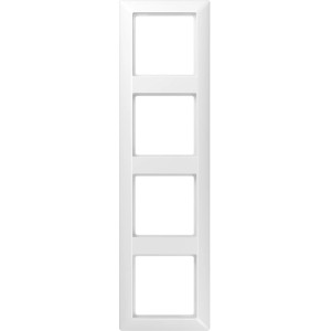 Jung Abdeckrahmen 4-fach AS500 Alpinweiß für Schalter und Steckdosen.