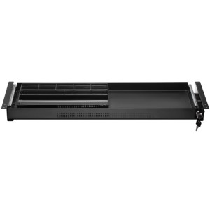 SOTECH CAVO Dokumentenschublade Abschließbar Aus Stahl 740 x 250 mm inkl. Schubladeneinsatz Schwarz Unterbauschublade