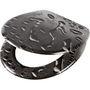 baliv WC-Sitz Lavayen mit Absenkautomatik, Duroplast, Tropfenmotiv.