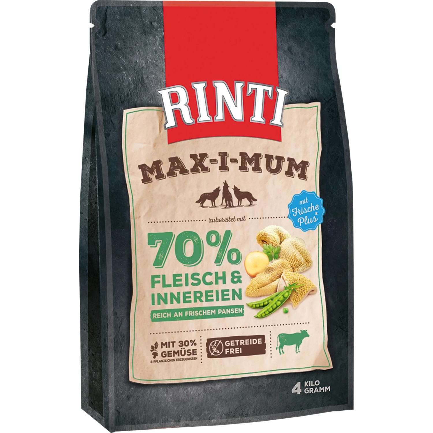 Rinti Hunde-Trockenfutter Max-I-Mum Pansen 4 kg