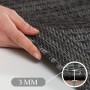 Detailaufnahme: Schwarzer Ayyildiz Outdoor-Teppich Giza, Sisal-Optik, 3 mm Florhöhe.