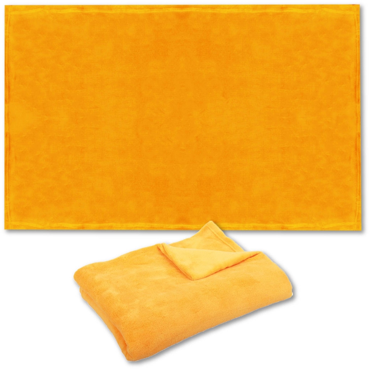 Orangefarbene Bestlivings Tierdecke Katzendecke aus Mikrofaser, 90x140 cm.