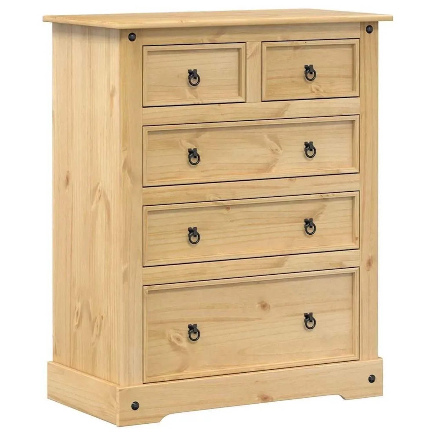 vidaXL Kommode Corona 92x48x114 cm Massivholz Kiefer 4005674