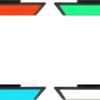 Brilliant LED Panel Abie, 40x40 cm, mit RGB-Farbsteuerung in verschiedenen Farben.