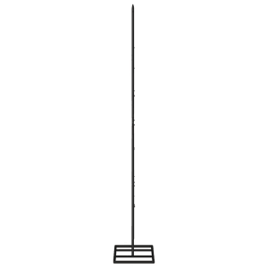 Schwarzer Metall-Weihnachtsbaum (125 cm) für DIY-Dekorationen.