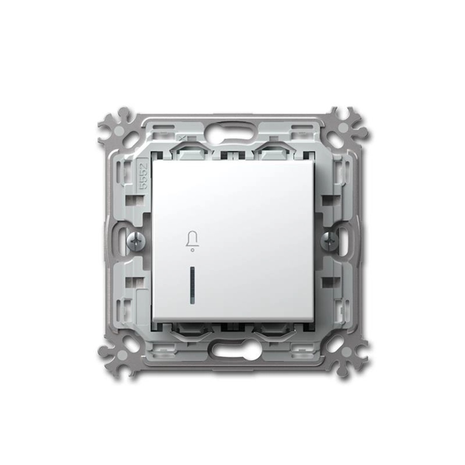 TEM MODUL PLUS Klingel Taster Weiß 250V16A UP