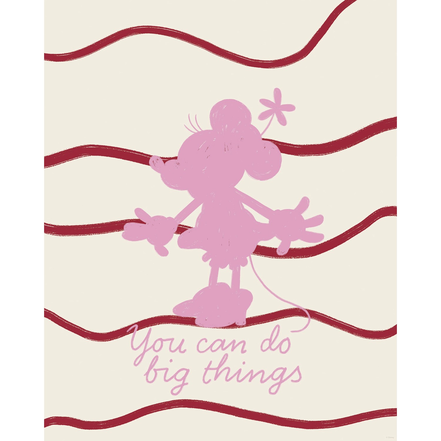 Komar Wandbild Disney Minnie Mouse You Can Do Big Things 40 cm x 50 cm Rosa günstig online kaufen