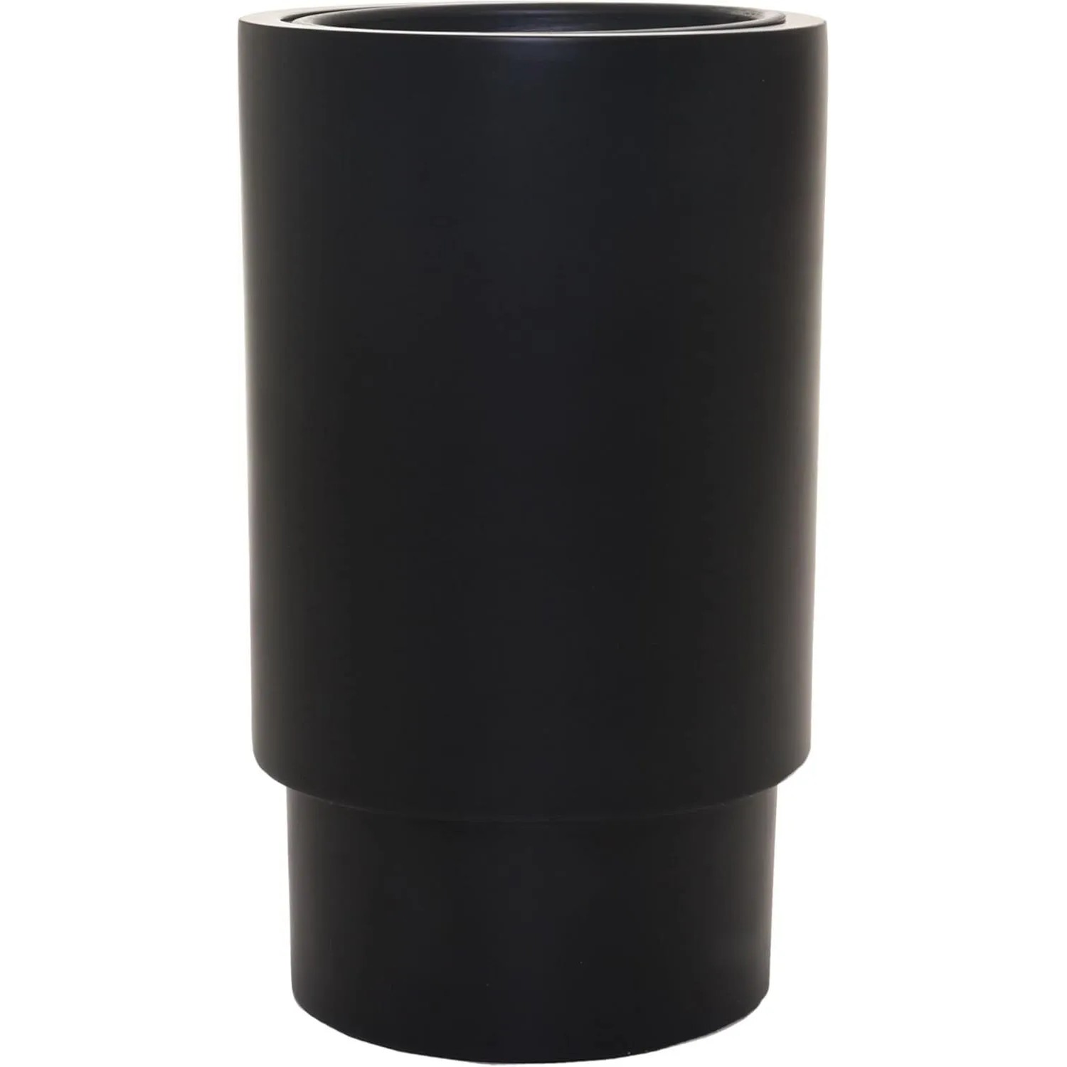Vivanno Blumentopf Escada 35 cm x 35 cm x 60 cm Schwarz