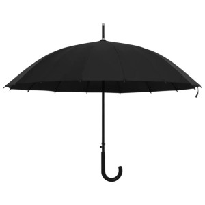 vidaXL Regenschirm Automatisch Schwarz 105cm 149138
